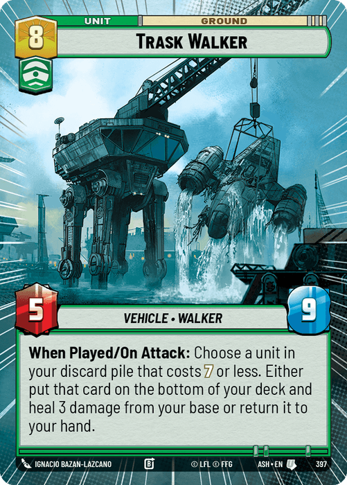 Trask Walker (ASH) Uncommon Star Wars Unlimited Fantasy Flight Games Hyperspace Non-Foil