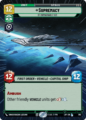 Supremacy - Of Unimaginable Size (LOF) Legendary Fantasy Flight Games Hyperspace Non-Foil