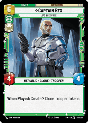 Captain Rex - Lead by Example (TWI) Starter Star Wars Unlimited Fantasy Flight Games Standard Non-Foil