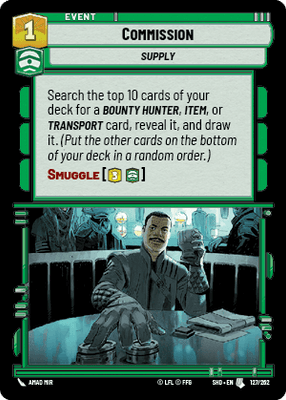 Commission (SHD) Uncommon Star Wars Unlimited Fantasy Flight Games Standard Non-Foil