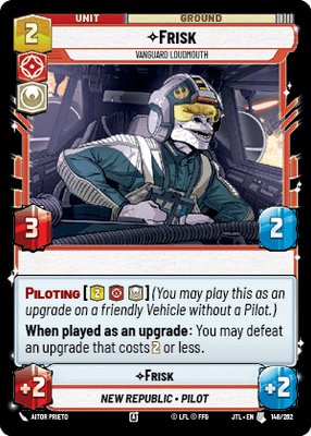 Frisk - Vanguard Loudmouth (JTL) Uncommon Fantasy Flight Games Standard Non-Foil