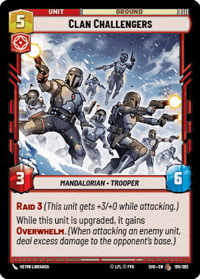 Clan Challengers (SHD) Common Star Wars Unlimited Fantasy Flight Games Standard Non-Foil