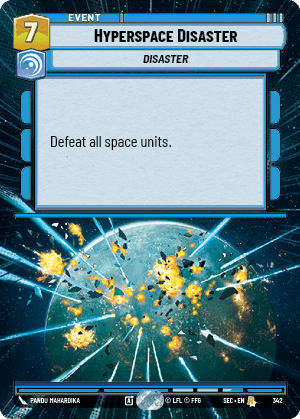Hyperspace Disaster (SEC) Rare Fantasy Flight Games Hyperspace Non-Foil