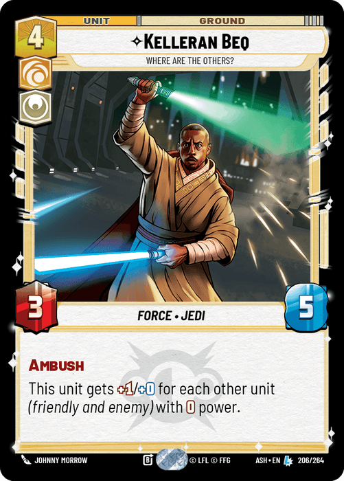 Kelleran Beq - Where are the Others? (ASH) Legendary Star Wars Unlimited Fantasy Flight Games Standard Non-Foil