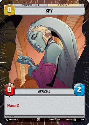 Spy (SEC) Common Fantasy Flight Games Hyperspace Non-Foil