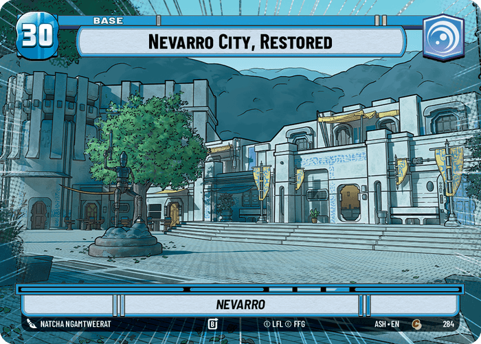 Nevarro City, Restored (ASH) Common Star Wars Unlimited Fantasy Flight Games Hyperspace Non-Foil