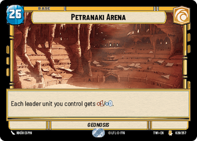 Petranaki Arena (TWI) Rare Star Wars Unlimited Fantasy Flight Games Standard Non-Foil