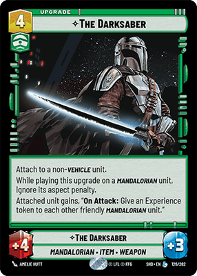 The Darksaber (SHD) Legendary Star Wars Unlimited Fantasy Flight Games Standard Non-Foil
