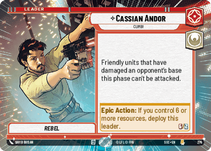 Cassian Andor - Climb! (SEC) Rare Fantasy Flight Games Hyperspace Non-Foil