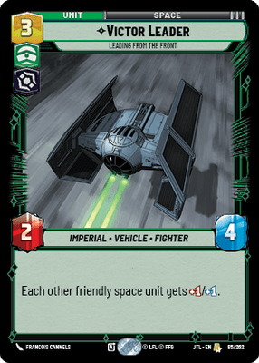 Victor Leader - Leading From the Front (JTL) Rare Fantasy Flight Games Standard Non-Foil