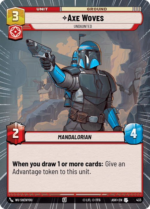 Axe Woves - Undaunted (ASH) Uncommon Star Wars Unlimited Fantasy Flight Games Hyperspace Non-Foil