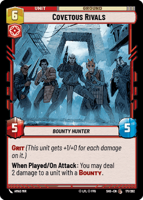 Covetous Rivals (SHD) Common Star Wars Unlimited Fantasy Flight Games Standard Non-Foil