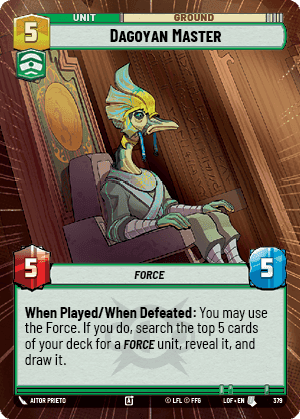 Dagoyan Master (LOF) Uncommon Fantasy Flight Games Hyperspace Non-Foil