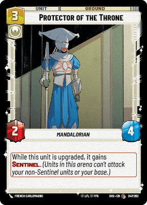 Protector of the Throne (SHD) Common Star Wars Unlimited Fantasy Flight Games Standard Non-Foil