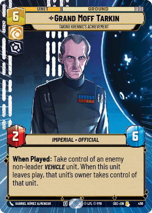 Grand Moff Tarkin - Taking Krennic's Achievement (SEC) Rare Fantasy Flight Games Hyperspace Non-Foil