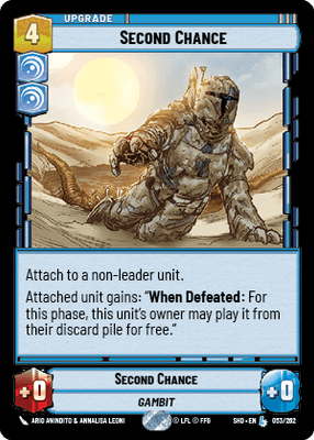 Second Chance (SHD) Legendary Star Wars Unlimited Fantasy Flight Games Standard Non-Foil