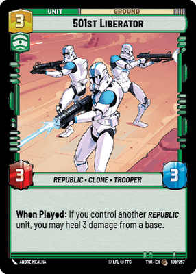 501st Liberator (TWI) Common Star Wars Unlimited Fantasy Flight Games Standard Non-Foil