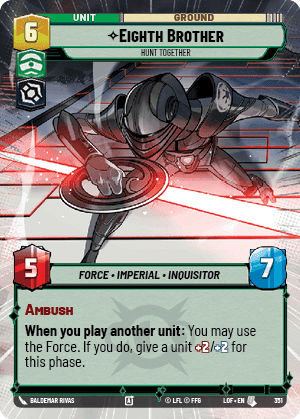 Eighth Brother - Hunt Together (LOF) Uncommon Fantasy Flight Games Hyperspace Non-Foil