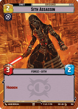 Sith Assassin (SEC) Common Fantasy Flight Games Hyperspace Non-Foil