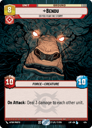 Bendu - Do You Fear the Storm? (LOF) Legendary Fantasy Flight Games Hyperspace Non-Foil