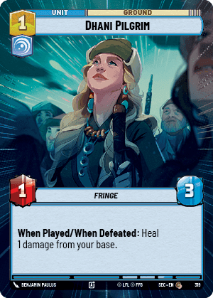 Dhani Pilgrim (SEC) Common Fantasy Flight Games Hyperspace Non-Foil