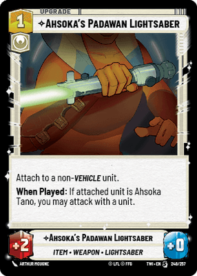 Ahsoka's Padawan Lightsaber (TWI) Starter Star Wars Unlimited Fantasy Flight Games Standard Non-Foil