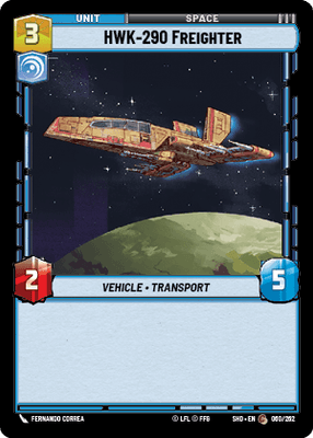 HWK-290 Freighter (SHD) Common Star Wars Unlimited Fantasy Flight Games Standard Non-Foil