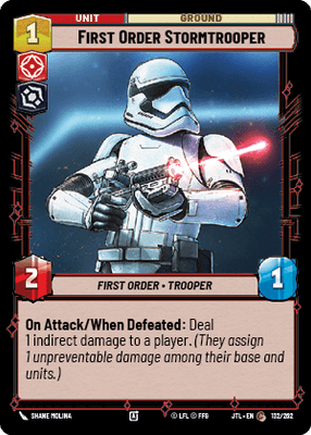 First Order Stormtrooper (JTL) Common Fantasy Flight Games Standard Non-Foil