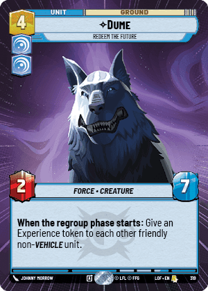 Dume - Redeem the Future (LOF) Rare Fantasy Flight Games Hyperspace Non-Foil
