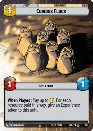 Curious Flock (LOF) Common Fantasy Flight Games Hyperspace Non-Foil