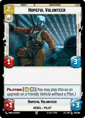 Hopeful Volunteer (JTL) Common Fantasy Flight Games Standard Non-Foil