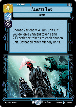 Always Two (LOF) Legendary Fantasy Flight Games Standard Non-Foil