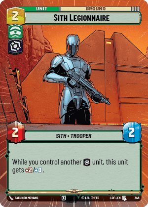 Sith Legionnaire (LOF) Uncommon Fantasy Flight Games Hyperspace Non-Foil