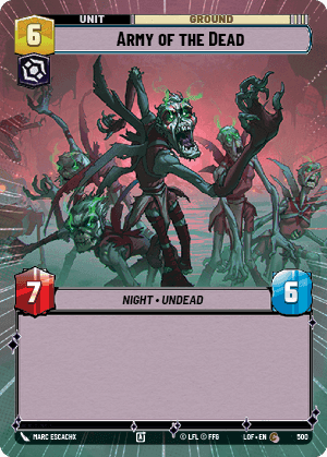 Army of the Dead (LOF) Common Fantasy Flight Games Hyperspace Non-Foil