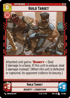 Guild Target (SHD) Uncommon Star Wars Unlimited Fantasy Flight Games Standard Non-Foil