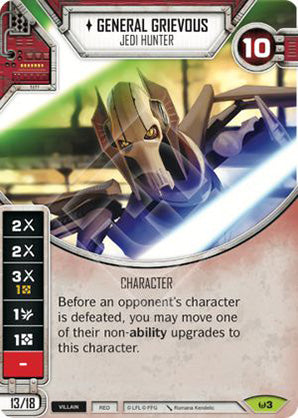 General Grievous - Jedi Hunter (AWK) Rare Star Wars Destiny Fantasy Flight Games