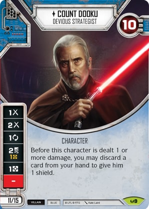 Count Dooku - Devious Strategist (AWK) Rare Star Wars Destiny Fantasy Flight Games