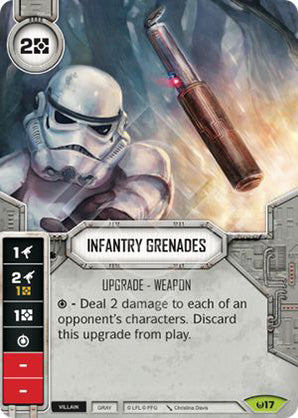 Infantry Grenades (AWK) Rare Star Wars Destiny Fantasy Flight Games