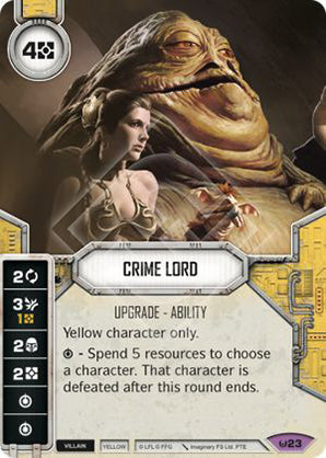 Crime Lord (AWK) Legendary Star Wars Destiny Fantasy Flight Games