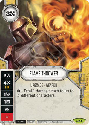 Flame Thrower (AWK) Rare Star Wars Destiny Fantasy Flight Games