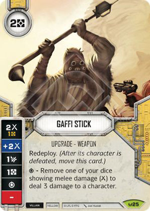 Gaffi Stick (AWK) Rare Star Wars Destiny Fantasy Flight Games