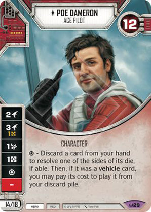 Poe Dameron - Ace Pilot (AWK) Legendary Star Wars Destiny Fantasy Flight Games