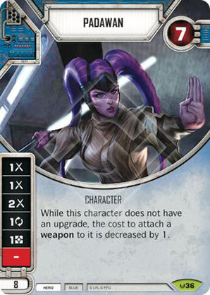 Padawan (AWK) Rare Star Wars Destiny Fantasy Flight Games