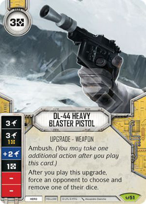 DL-44 Heavy Blaster Pistol (AWK) Rare Star Wars Destiny Fantasy Flight Games