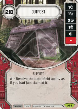 Outpost (AWK) Rare Star Wars Destiny Fantasy Flight Games