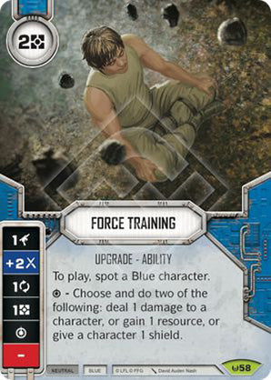 Force Training (AWK) Rare Star Wars Destiny Fantasy Flight Games