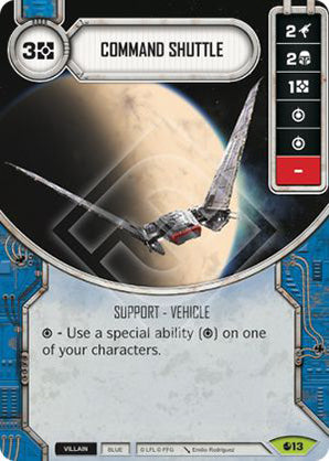 Command Shuttle (SoR) Rare Star Wars Destiny Fantasy Flight Games