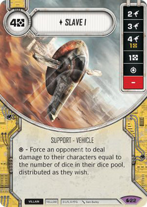 Slave 1 (SoR) Legendary Star Wars Destiny Fantasy Flight Games