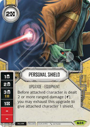 Personal Shield (SoR) Rare Star Wars Destiny Fantasy Flight Games