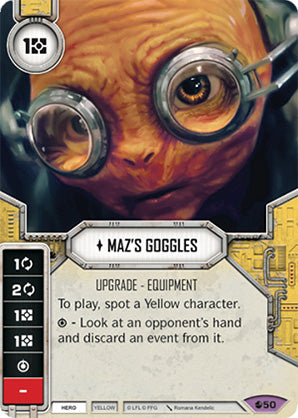 Maz's Goggles (SoR) Legendary Star Wars Destiny Fantasy Flight Games